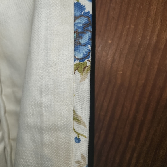 PART 2 Vintage Floral Lined Draperies Curtains 4 84" Panels 2 Valances Material - Picture 7 of 10